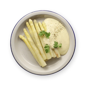 Asperges & sauce mousseline