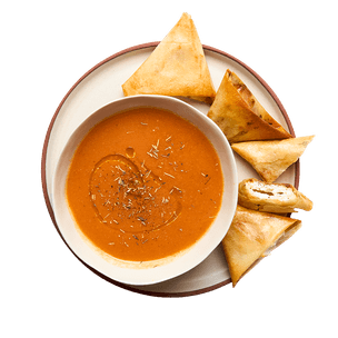 Gazpacho & bricks chèvre miel