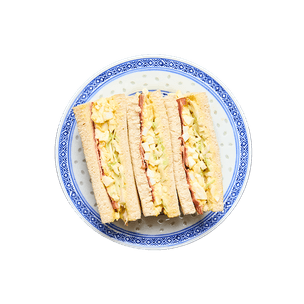 Japanese sandwich with eggs & bacon