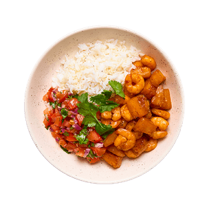 Bowl crevettes, ananas & riz