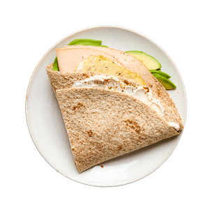 Wrap avocat, poulet & œufs