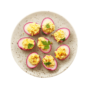 Œufs mimosa roses