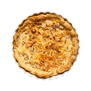 Quiche aux navets & lardons
