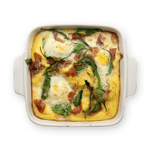 Eggs & Ham Polenta Bake