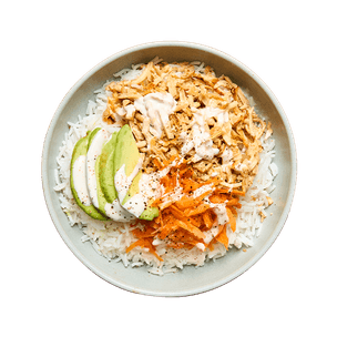 Bowl protéiné riz & effiloché de tofu