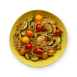 Sautéed Noodles with Summer Vegetables