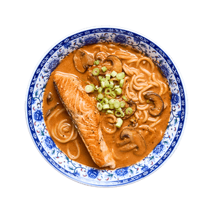 Ramen au saumon & lait de coco