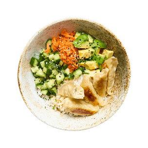 Poke bowl aux gyoza