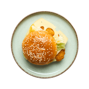 Cheeseburger poulet & sauce miel moutarde