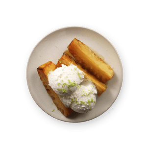 Roasted Pineapple with Coconut Ice Cream