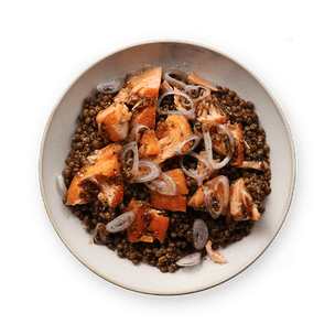 Salade lentilles & saumon