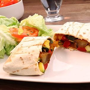 Burrito végétarien aux légumes