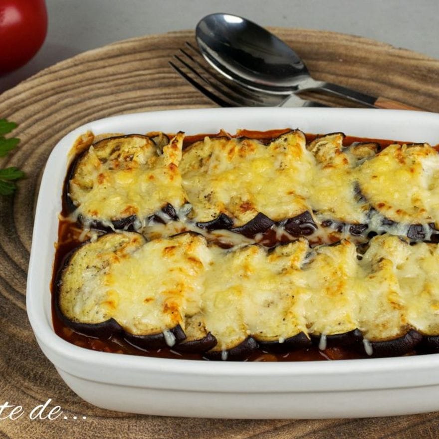 Moussaka vegetarienne aux lentilles corail