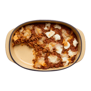 Gratin de tortellini à la bolognaise