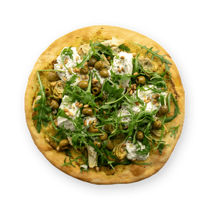Pizza verde à la burrata