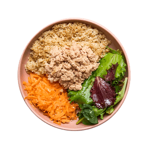 Bowl quinoa & rillettes de thon express