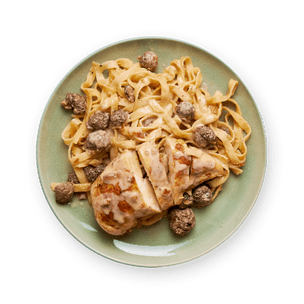 Poulet sauce morilles & tagliatelle