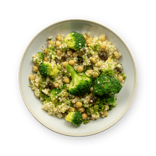 Couscous Salad with Broccoli & Chickpeas