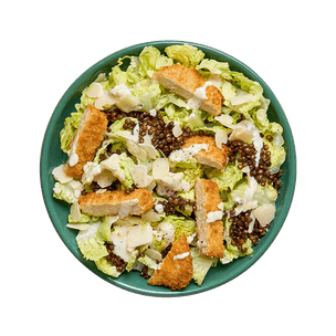 Salade césar végé aux lentilles croustillantes
