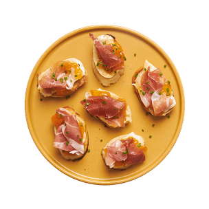 Brie & Ham Crostini