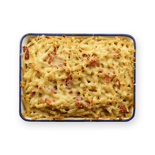 Baked Macaroni & Cheese with Ham