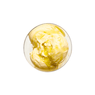 Glace vanille, huile d’olive & fleur de sel