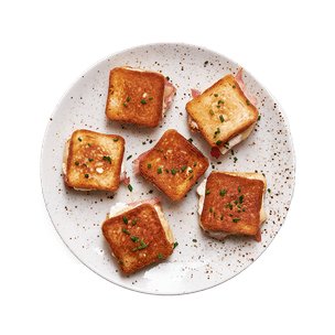 Mini grilled cheese cochon