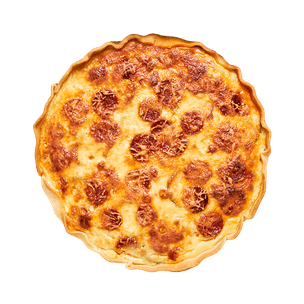 Quiche chorizo & courgette