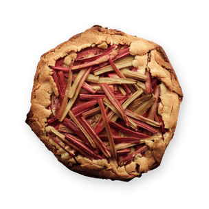 Tarte rustique à la rhubarbe