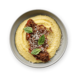 Polenta al ragù d'anatra