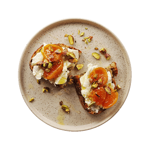 Goat Cheese, Apricot & Pistachio on Toast