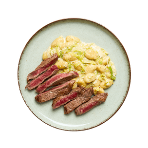 Faux-filet & gnocchi crémeux au gorgonzola Faux-filet & gnocchi crémeux au gorgonzola