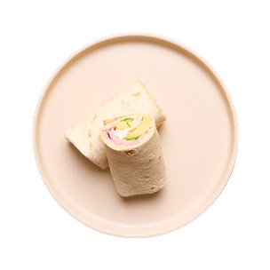 Wrap jambon, houmous & avocat