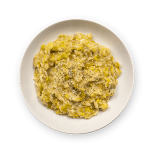 Leek risotto