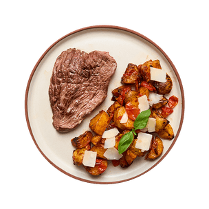 Steak & pommes de terre à l'italienne au air-fryer