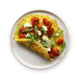 Tomato & Goat's Cheese Omelet