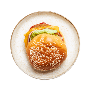 Veggie cheeseburger