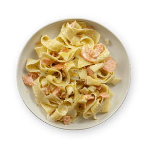 Gluten-free Smoked Salmon & Lemon Pappardelle
