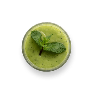 Smoothie kiwi avocat menthe
