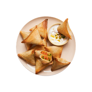 Samoussas végé & sauce skyr