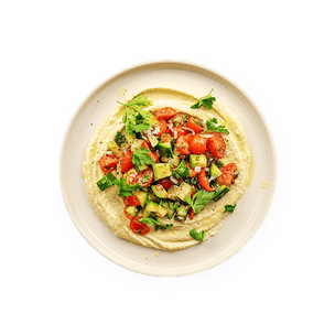 Assiette libanaise au houmous