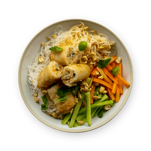 Bo Bun with Spring Rolls