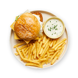 burger-poulet-frites-et-sauce-deluxe-maison