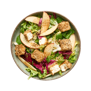 Salade de feta panée au sésame salade-de-feta-panee-au-sesame