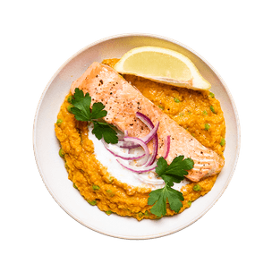 Curry de lentilles, saumon & petits pois curry-de-lentilles-saumon-et-petits-pois