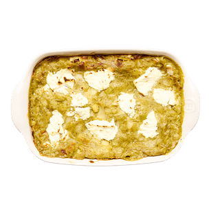 Lasagnes aux poireaux, chèvre & pesto