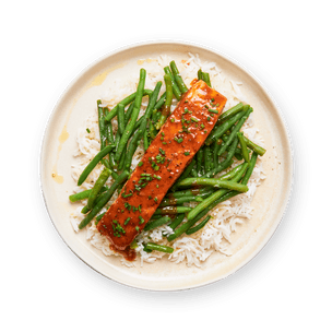 BBQ Trout with Green Beans & Rice