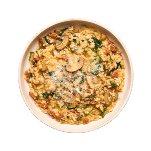 Spinach & chorizo risotto