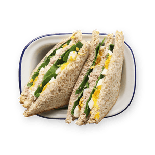 Tuna, Spinach & Egg Club Sandwich