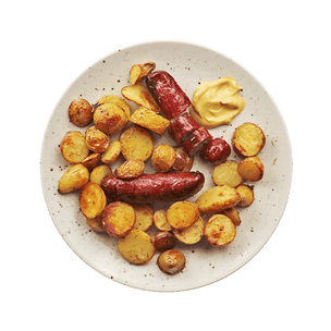 Roasted Potatoes & Sausages